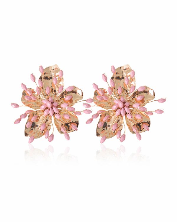 Pendientes pola rosa