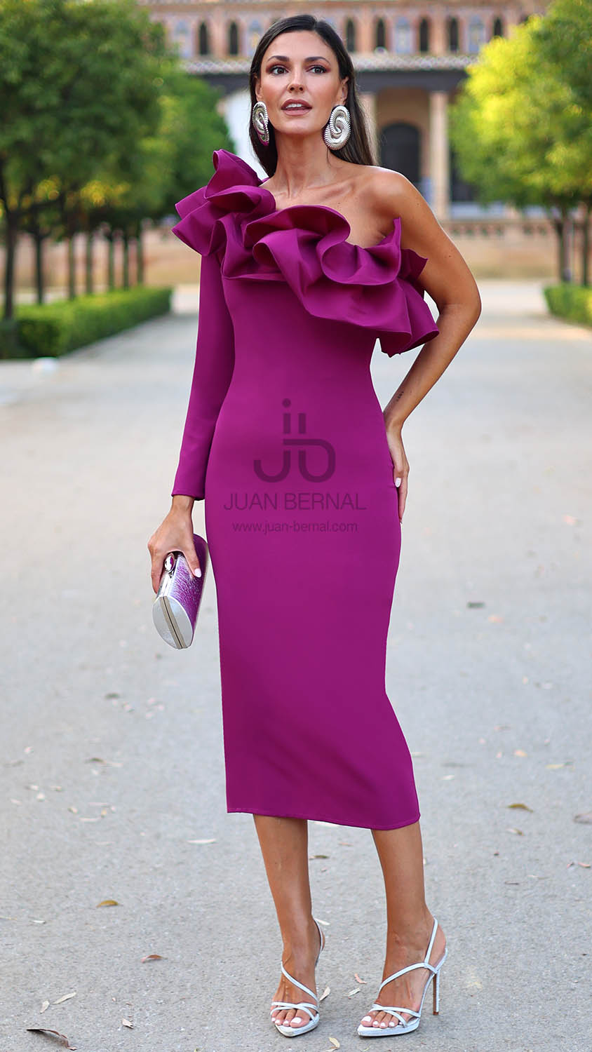 Vestido Narel buganvilla