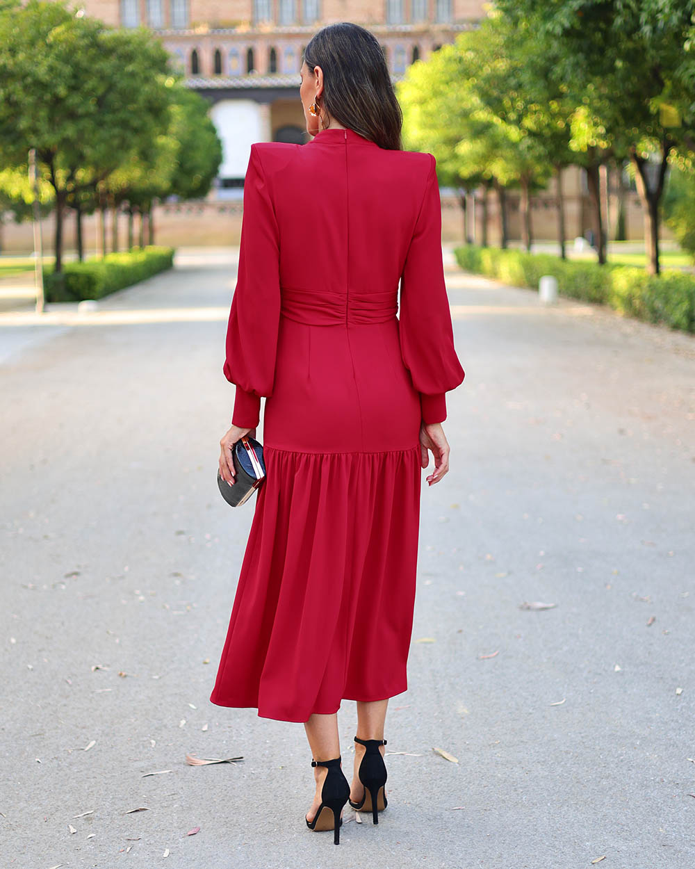 Vestido Priscila rojo / ULTIMAS UNIDADES SIN REPOSICION - Imagen 3