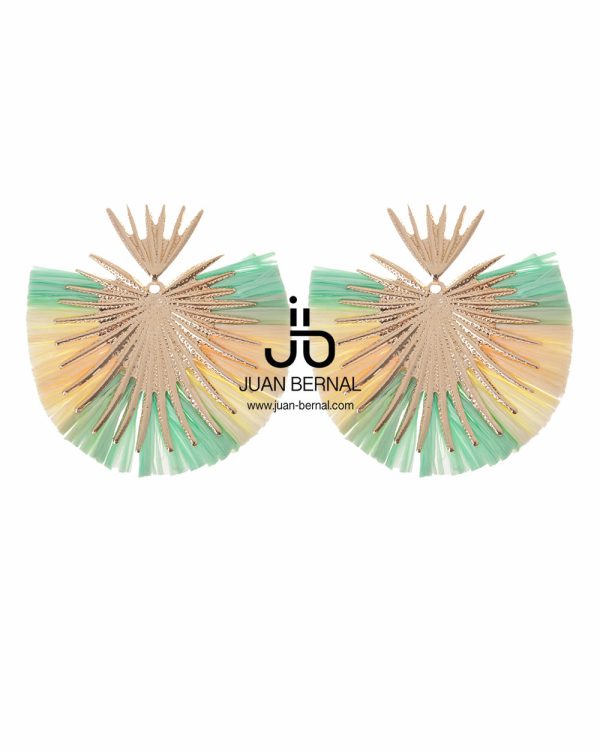 Pendientes Milu verde/amarillo