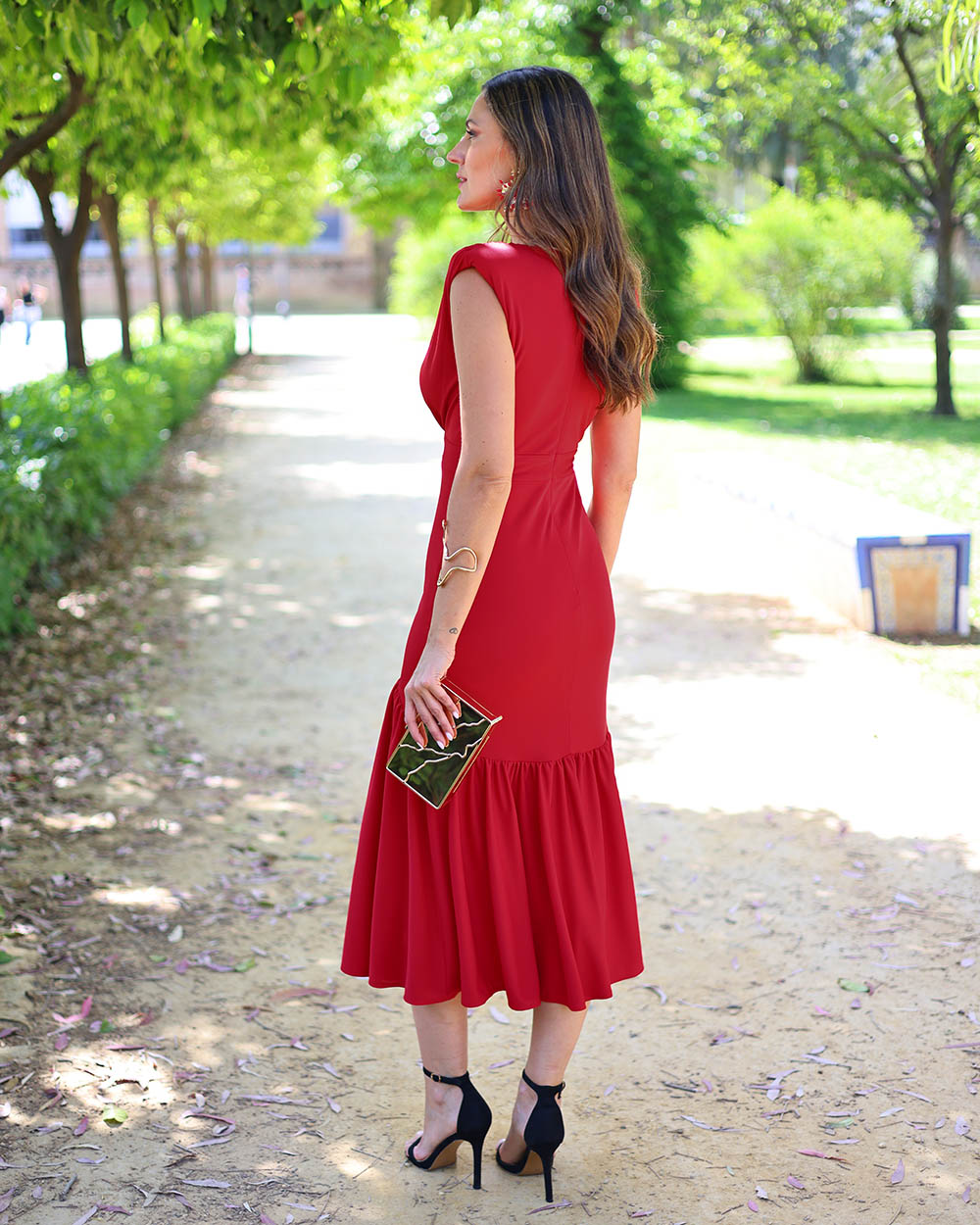 Vestido Rita rojo - Imagen 3