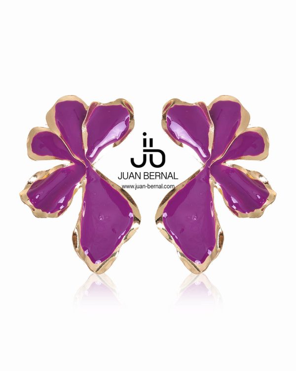 Pendientes Moni morado