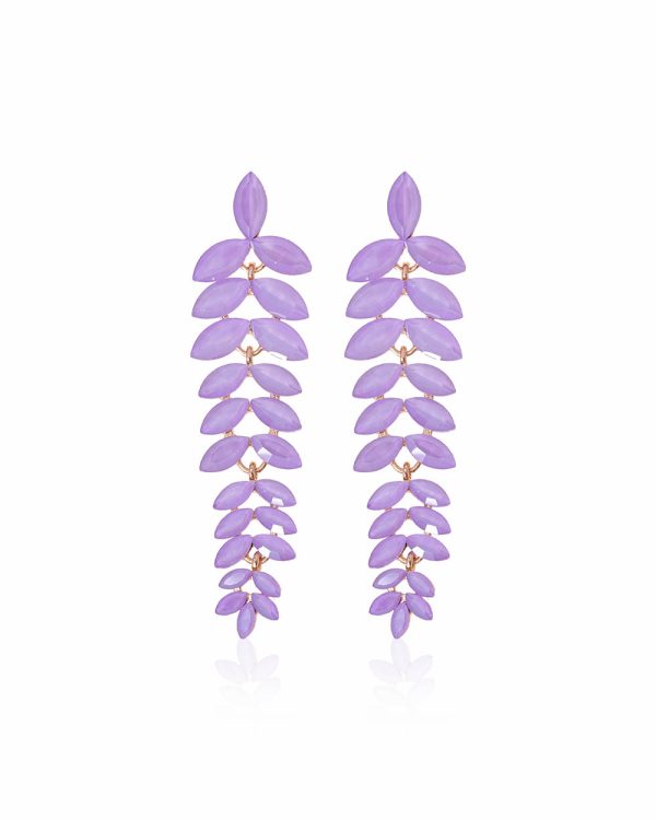 Pendientes Leia malva