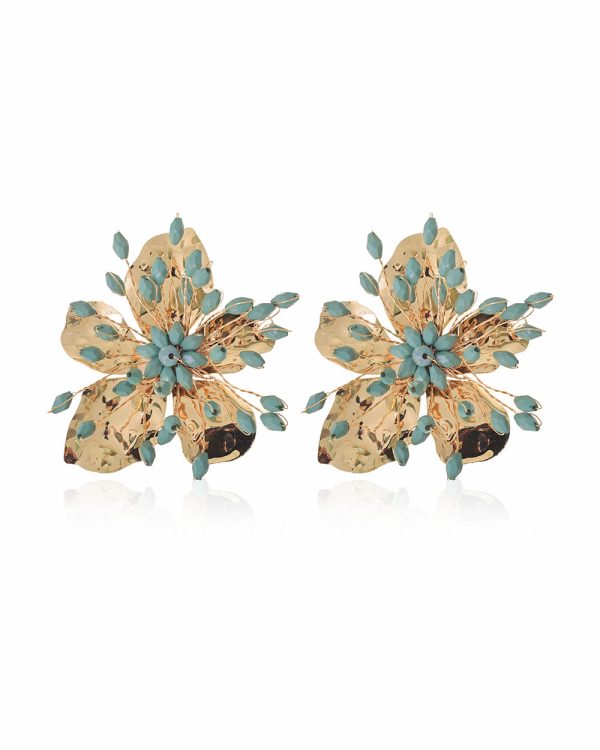 Pendientes pola verde claro empolvado