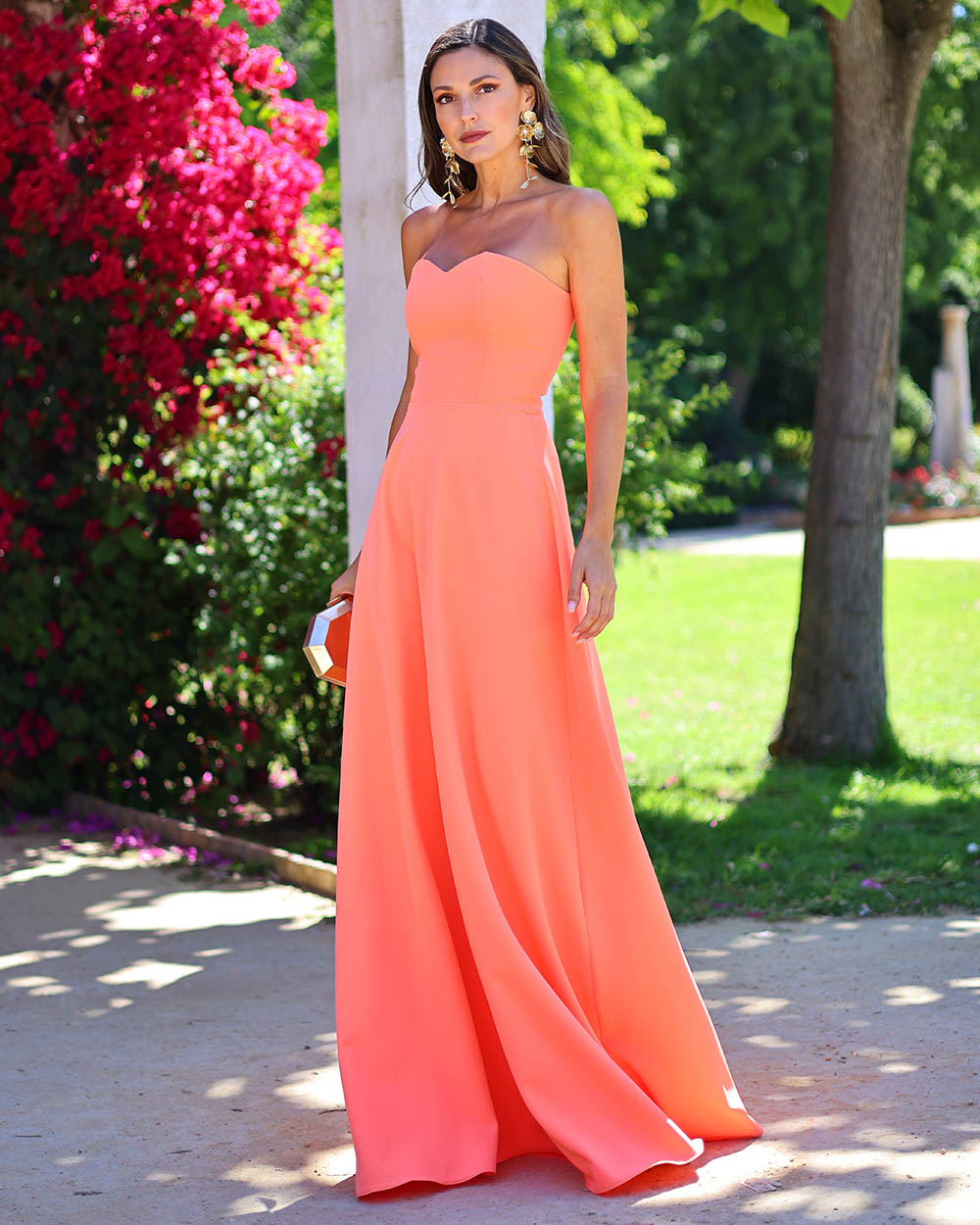 Vestido Penélope mandarina - Imagen 2