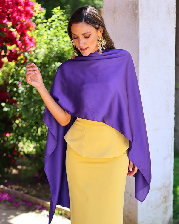Chal Satinado morado