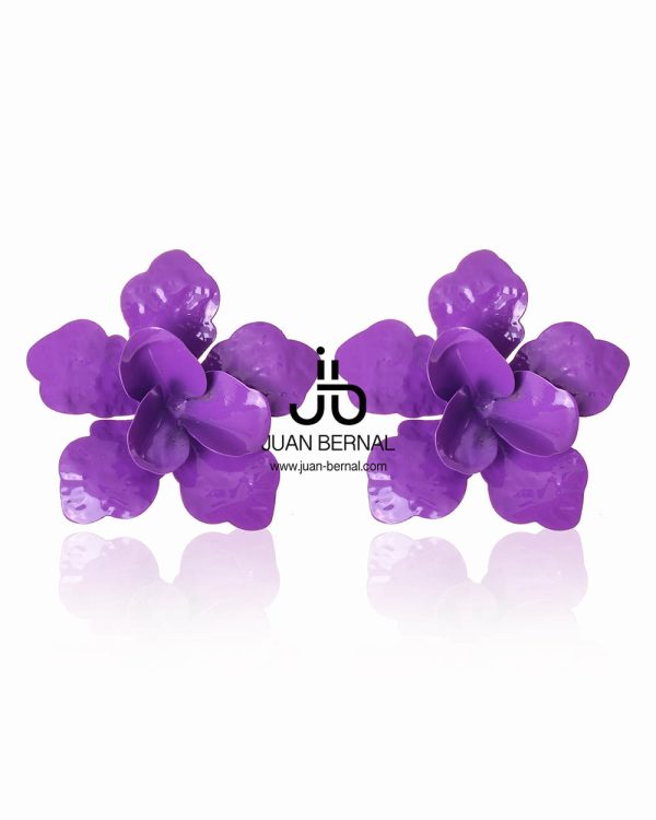 Pendientes Huven morado