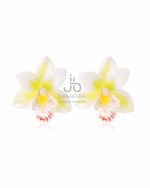 Pendientes Orquidea blanca