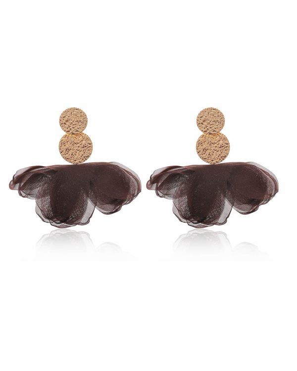 Pendientes Muli marrón oscuro