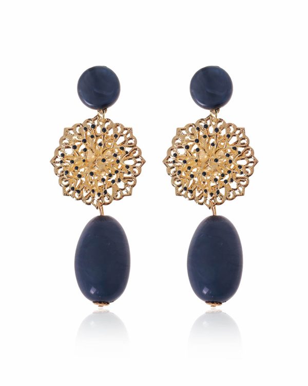 Pendientes Azul cobalto