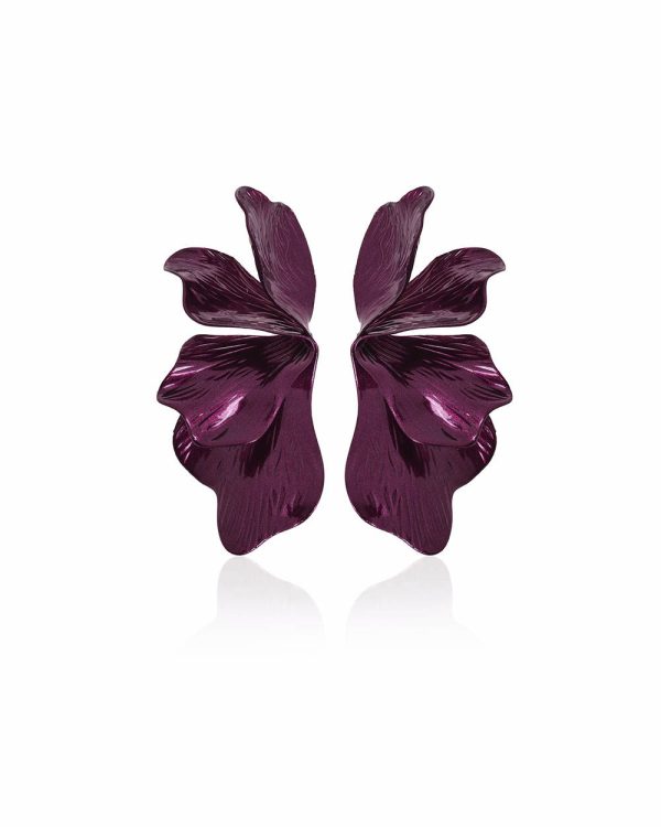 Pendientes Nica berenjena