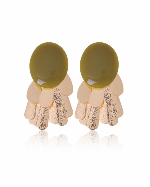 Pendientes Ruper verde
