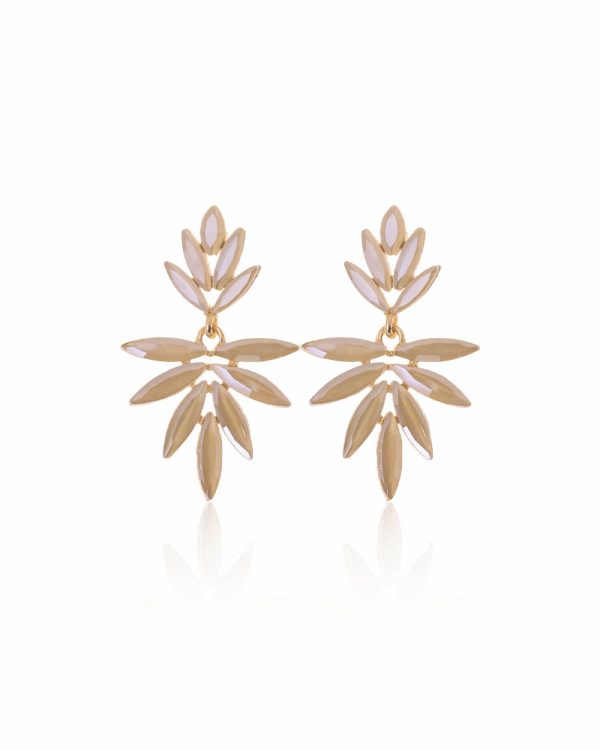 Pendientes Spin beige