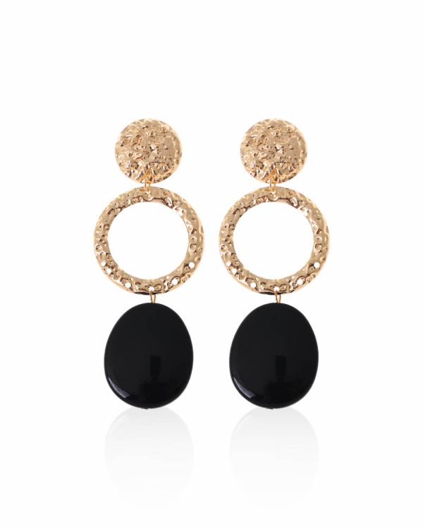 Pendiente Comet negro