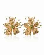 Pendientes pola verde oliva