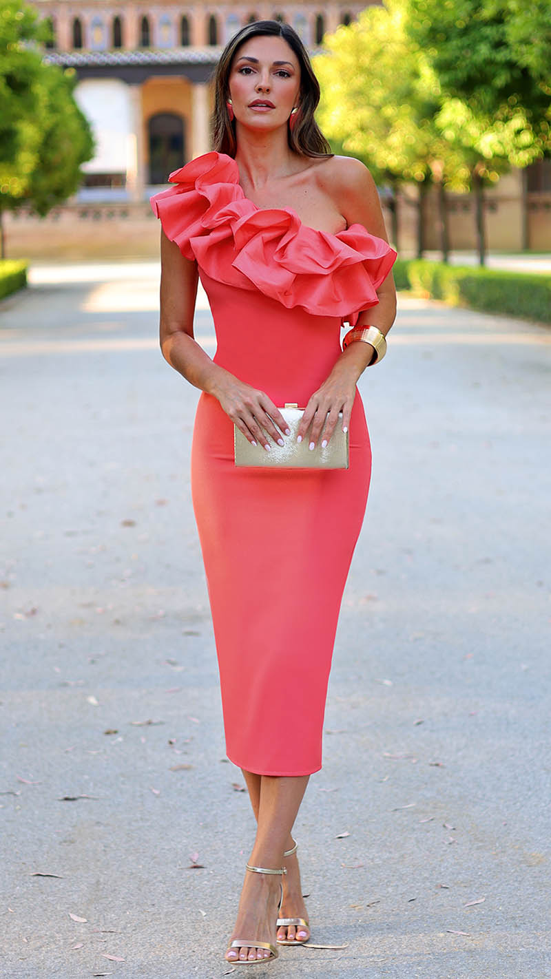 Vestido Lola coral