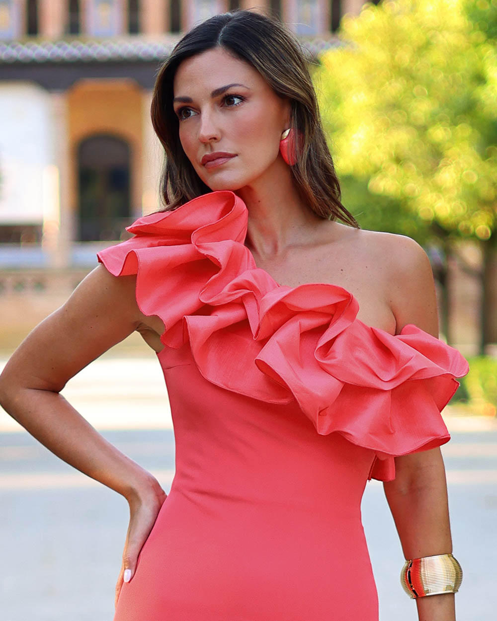 Vestido Lola coral - Imagen 2