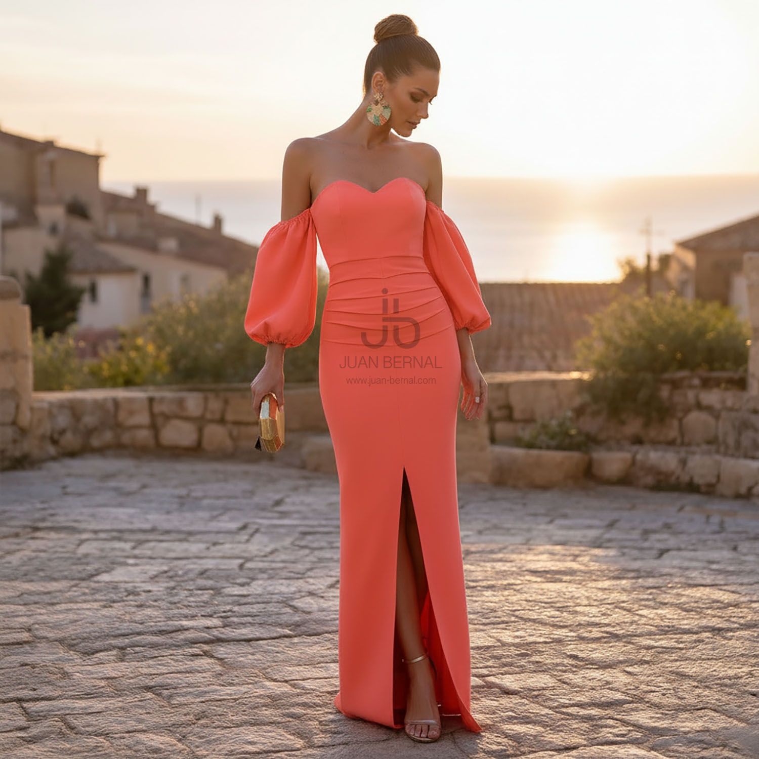 Vestido Abril mandarina - Imagen 4